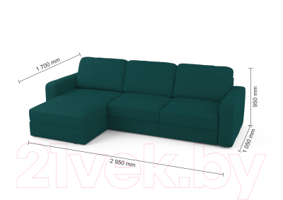 Диван угловой Mio Tesoro Aurora левый 