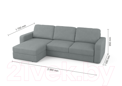 Диван угловой Mio Tesoro Aurora левый