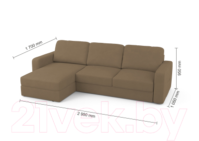 Диван угловой Mio Tesoro Aurora левый 