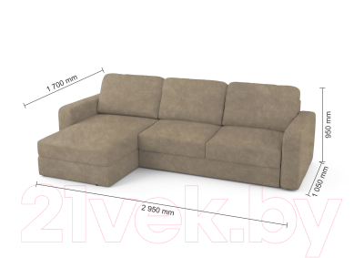 Диван угловой Mio Tesoro Aurora левый 