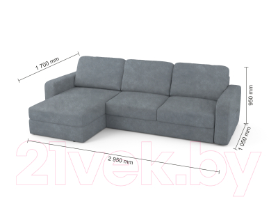 Диван угловой Mio Tesoro Aurora левый 