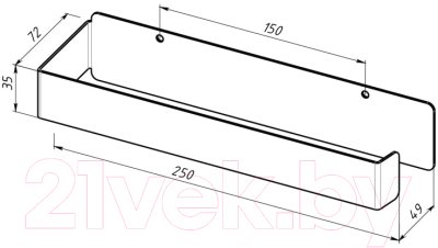 Держатель для бумажных полотенец в ванную Rexant 38-0637