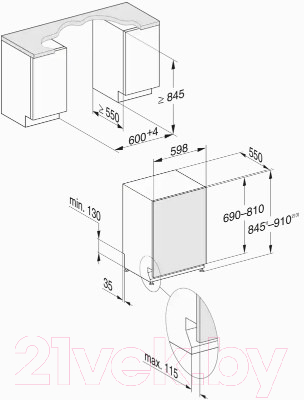 Посудомоечная машина Miele G7985 SCVi XXL AutoDos K2O / 21798562A