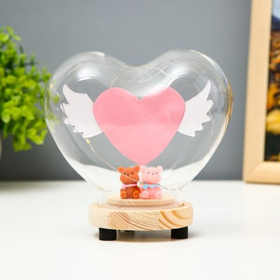 Ночник Risalux Сердце цветное / 9335414