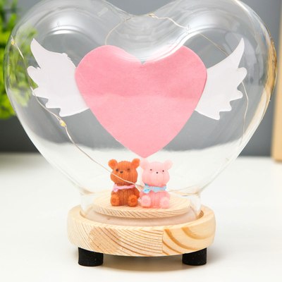 Ночник Risalux Сердце цветное / 9335414