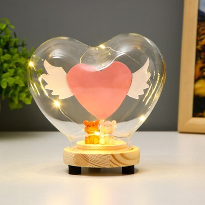 Ночник Risalux Сердце цветное / 9335414