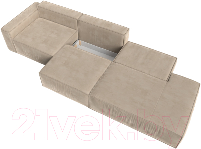 Диван Лига Диванов Прага Модерн Лонг подлокотник слева / 121739L