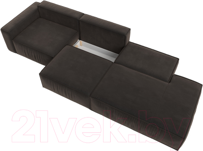 Диван Лига Диванов Прага Модерн Лонг подлокотник слева / 121742L