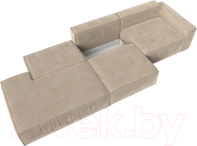 Диван Лига Диванов Прага Модерн Лонг подлокотник справа / 121739