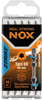 Набор бит Nox Strike Impact Е6.3 Tx30-60 / 333060 - фото
