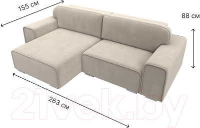 Диван угловой Лига Диванов Лига-029 левый / 121917L