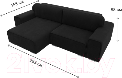 Диван угловой Лига Диванов Лига-029 левый / 121918L