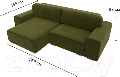 Диван угловой Лига Диванов Лига-029 левый / 121920L