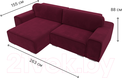 Диван угловой Лига Диванов Лига-029 левый / 121921L