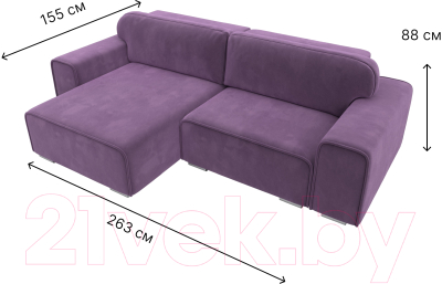 Диван угловой Лига Диванов Лига-029 левый / 121923L