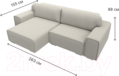 Диван угловой Лига Диванов Лига-029 левый / 121930L