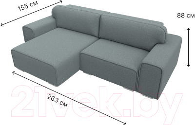 Диван угловой Лига Диванов Лига-029 левый / 121932L