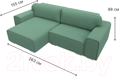 Диван угловой Лига Диванов Лига-029 левый / 121934L 