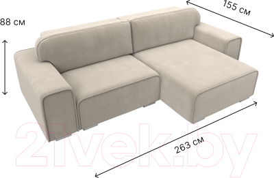 Диван угловой Лига Диванов Лига-029 правый / 121917