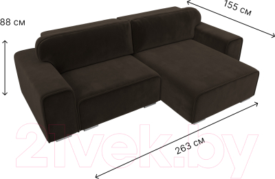 Диван угловой Лига Диванов Лига-029 правый / 121919