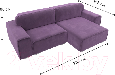 Диван угловой Лига Диванов Лига-029 правый / 121923