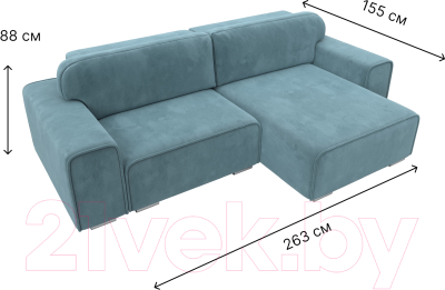 Диван угловой Лига Диванов Лига-029 правый / 121925