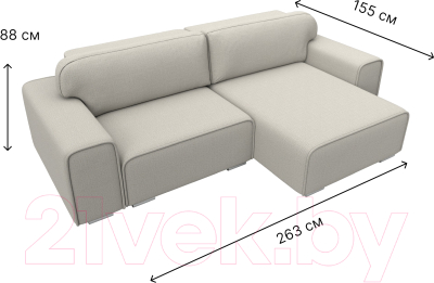 Диван угловой Лига Диванов Лига-029 правый / 121930