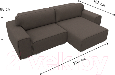 Диван угловой Лига Диванов Лига-029 правый / 121931