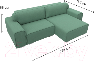 Диван угловой Лига Диванов Лига-029 правый / 121934