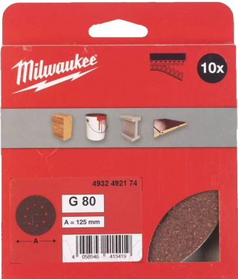 Набор шлифлистов Milwaukee 4932492174