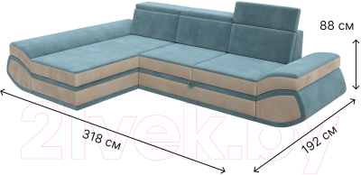 Диван угловой Лига Диванов Лига-032 левый / 121644L