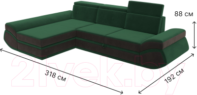 Диван угловой Лига Диванов Лига-032 левый / 121645L