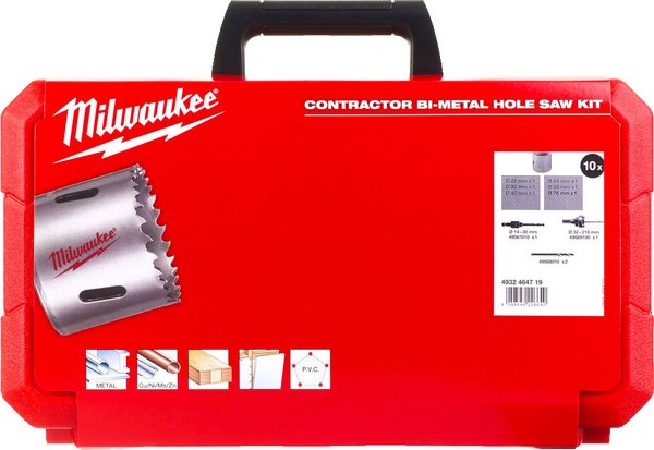 Набор коронок Milwaukee 4932464719