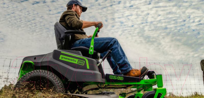 Райдер Greenworks Аккумуляторный Zero Turn CrossoverT GC82ZT107 / 7404107