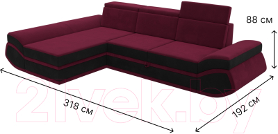 Диван угловой Лига Диванов Лига-032 левый / 121651L