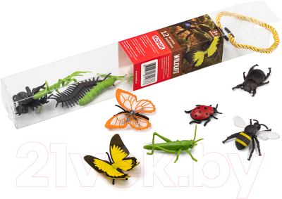 Набор фигурок коллекционных Konik Wildlife Насекомые Пауки / AMW2143