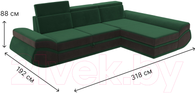 Диван угловой Лига Диванов Лига-032 правый / 121645