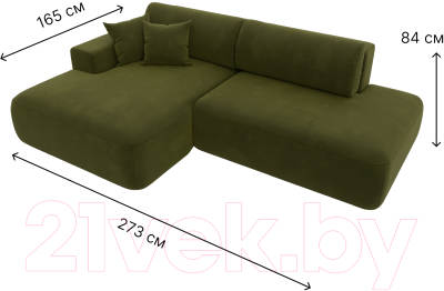 Диван угловой Лига Диванов Лига-36 НПБ левый / 121402L