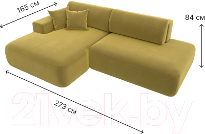 Диван угловой Лига Диванов Лига-36 НПБ левый / 121404L