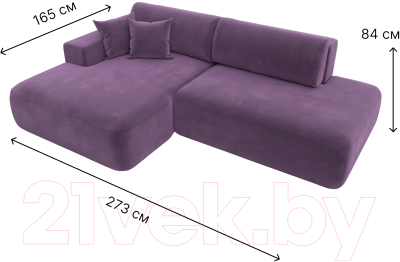 Диван угловой Лига Диванов Лига-36 НПБ левый / 121406L