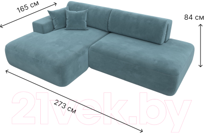 Диван угловой Лига Диванов Лига-36 НПБ левый / 121408L