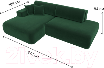 Диван угловой Лига Диванов Лига-36 НПБ левый / 121410L