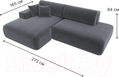 Диван угловой Лига Диванов Лига-36 НПБ левый / 121412L