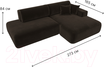 Диван угловой Лига Диванов Лига-36 НПБ правый / 121400