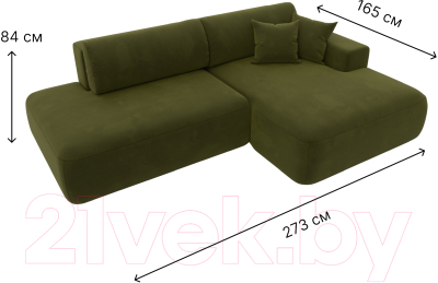 Диван угловой Лига Диванов Лига-36 НПБ правый / 121402