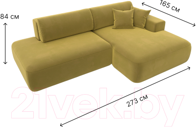 Диван угловой Лига Диванов Лига-36 НПБ правый / 121404