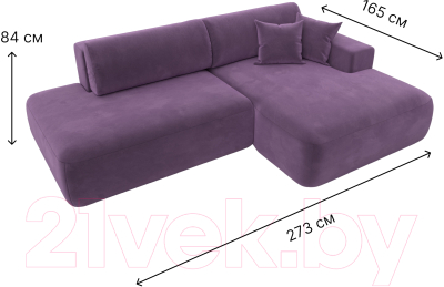 Диван угловой Лига Диванов Лига-36 НПБ правый / 121406