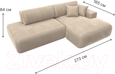 Диван угловой Лига Диванов Лига-36 НПБ правый / 121407