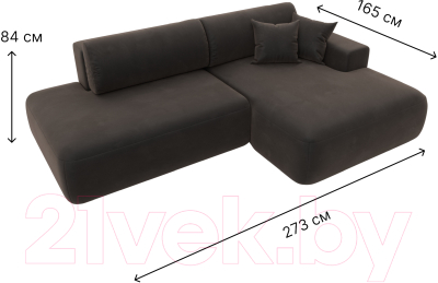 Диван угловой Лига Диванов Лига-36 НПБ правый / 121411