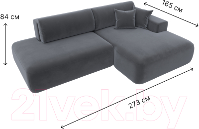 Диван угловой Лига Диванов Лига-36 НПБ правый / 121412